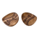 Set of ceramic bowls resembling wood