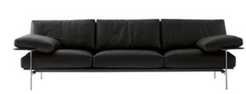 B&B Italia Diesis leather sofa