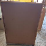 Two-door wicker and bamboo wardrobe
