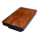 1970s bar coffee table by Willy Rizzo, elm burl.