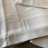 Series of 12 linen napkins updated venise