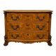 Commode galbée en marqueterie de noyer – Style Louis XV