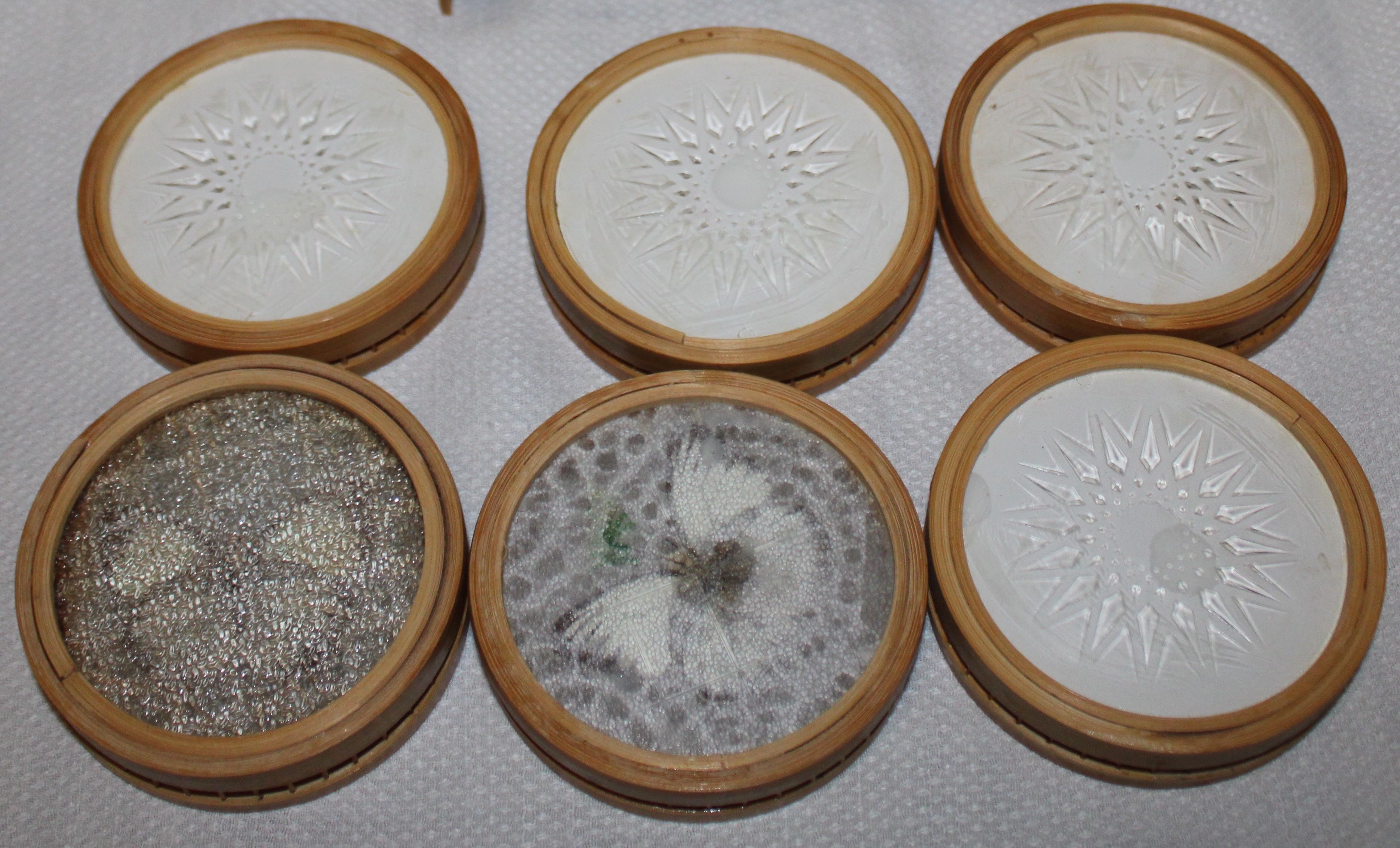 Vintage butterfly coasters