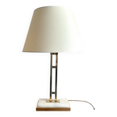 Lampe de table en laiton et marbre