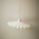 Abat jour suspension opaline dentelle