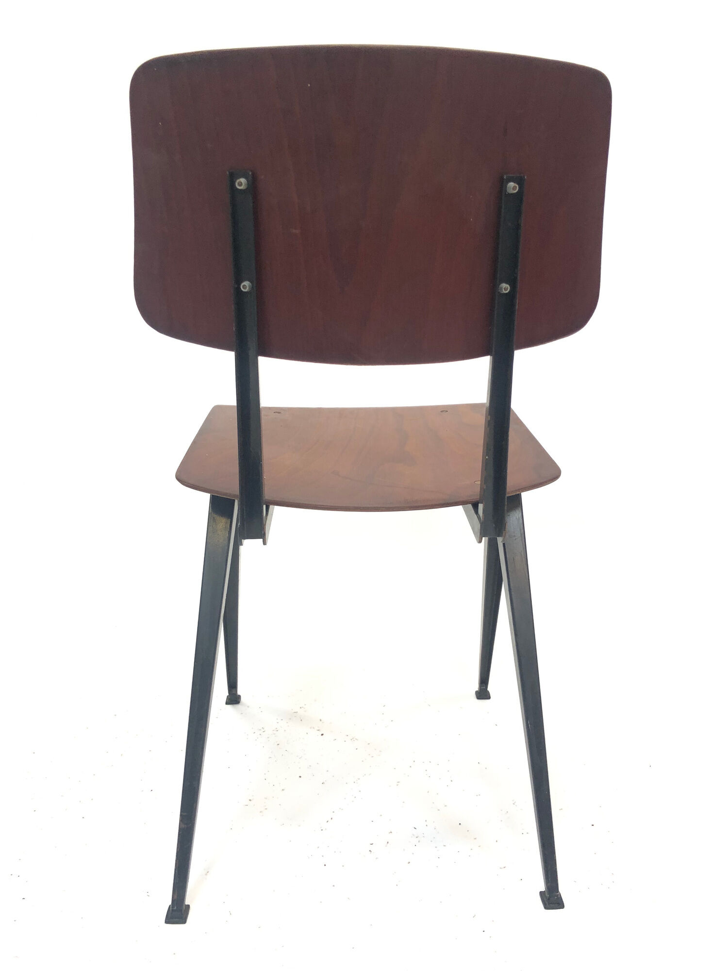 Lot of 4 vintage school chairs Galvanitas S16 Netherlands