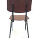 Lot of 4 vintage school chairs Galvanitas S16 Netherlands