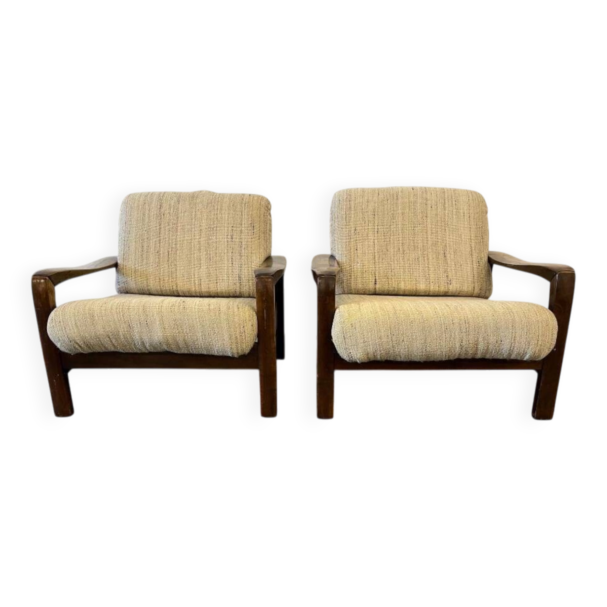 ensemble de 2 fauteuils vintage / fauteuils individuels / canapés
