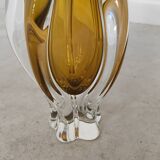 Organic vase by Josef Hospodka for Chribska Sklarna, Czechoslovakia, 1960