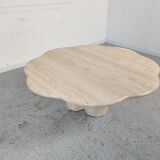Travertine coffee table "cloud", 80s