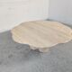 Table basse en travertin "nuage" , années 80