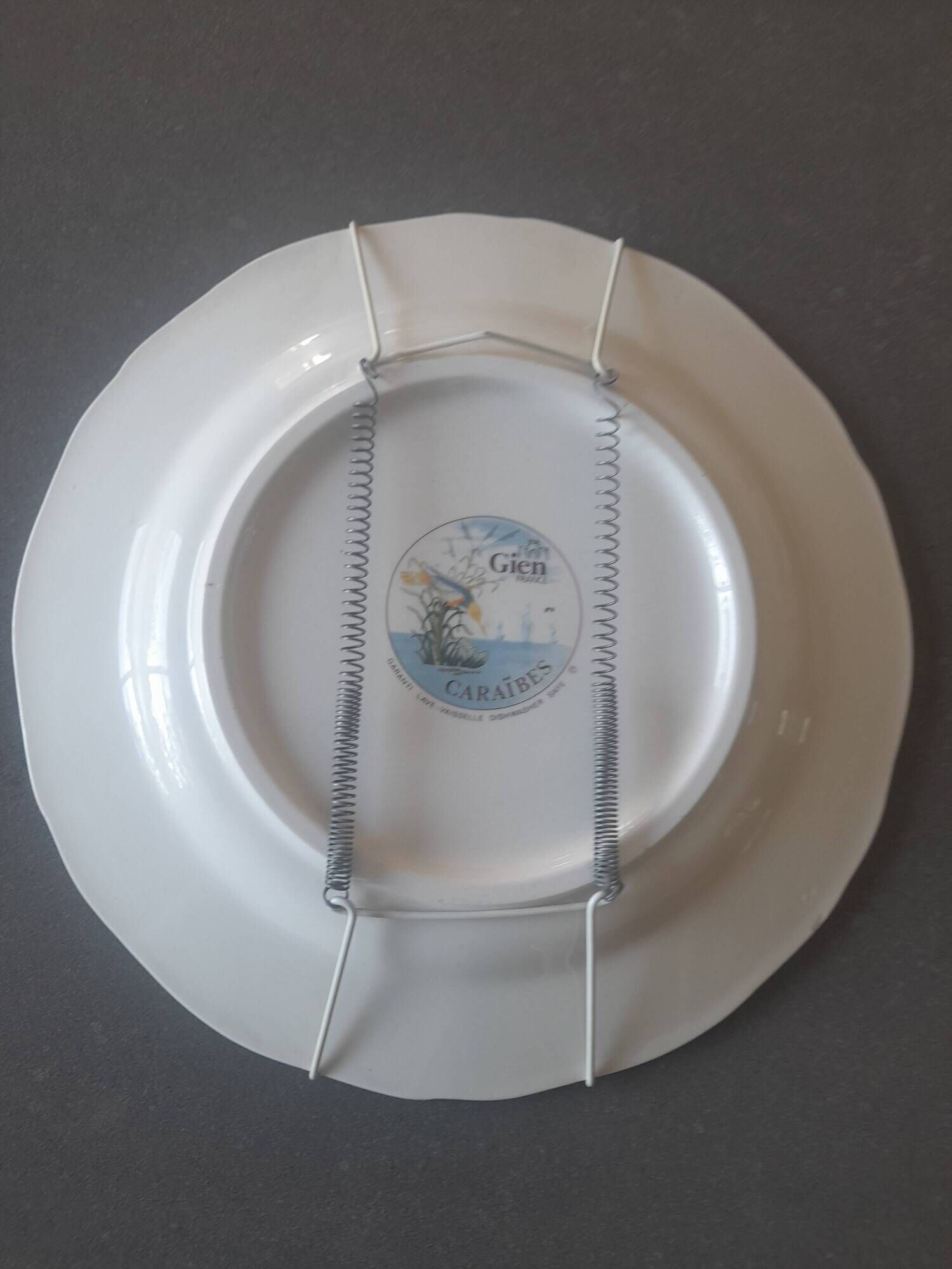 Assiette Gien Caraïbes