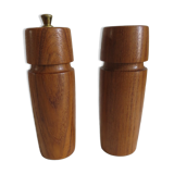 Teak salt and pepper shaker, Scandinavian style year 70s