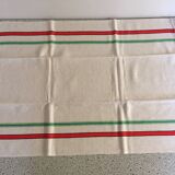 6 antique mixed tea towels with wide stripes