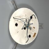 1960s 1970s Ice Glass Flush Mount from by Kaiser Leuchten Germany