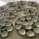 6 oyster plates and Longchamps barbotine dish