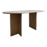 Travertine dining table
