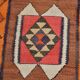 3x11 Orange & Brown Kilim Runner Rug, 88x330Cm