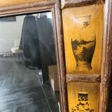 Chinese-inspired wooden mirror