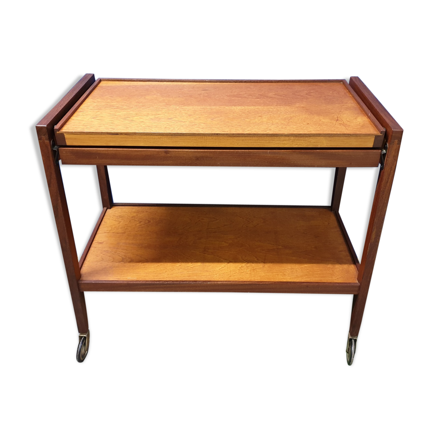 1960's Extendable Teak Drinks Trolley