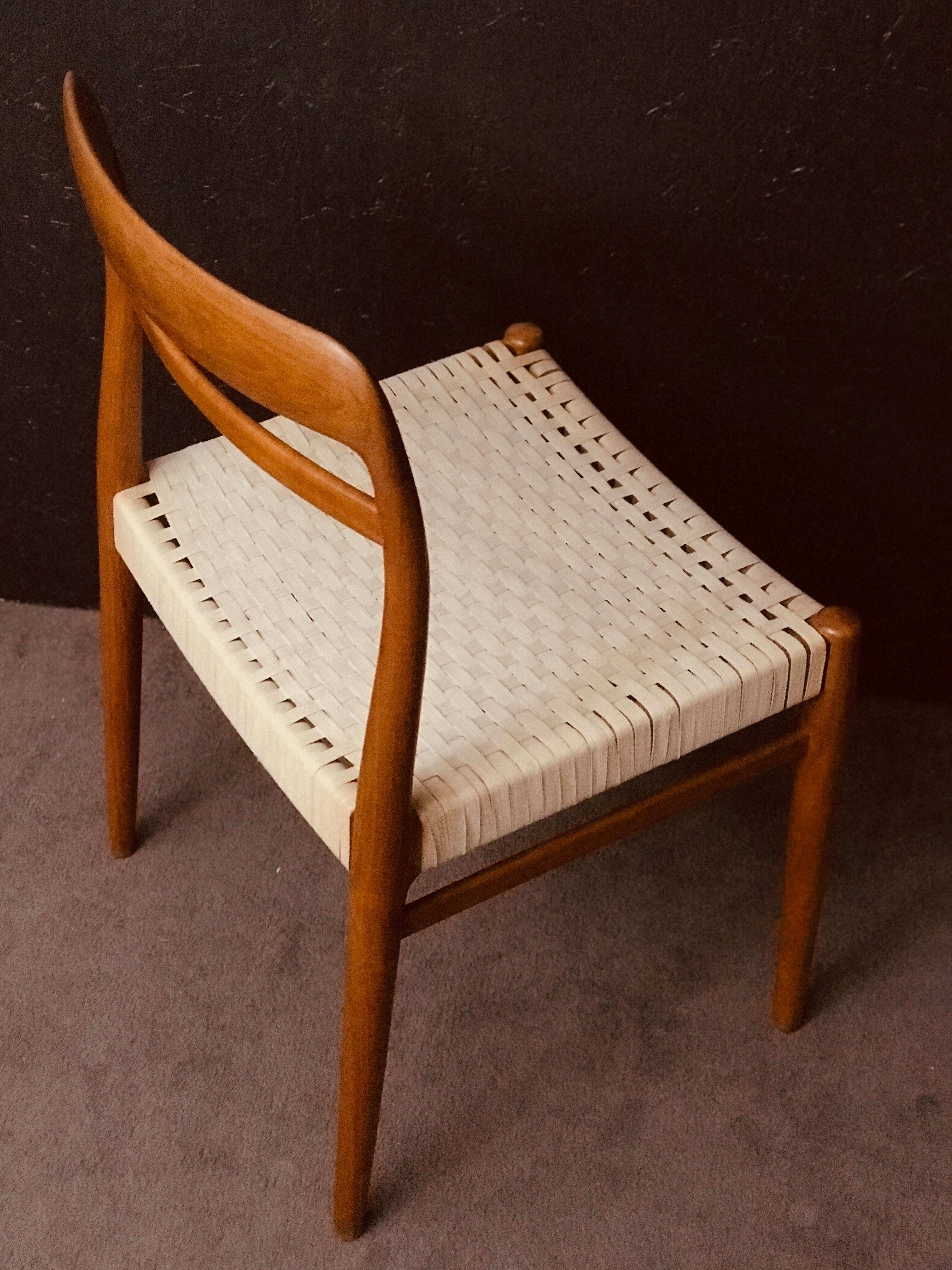 Set of 6 Norwegian Teak Dining Chairs by Alf Aarseth in teak.
