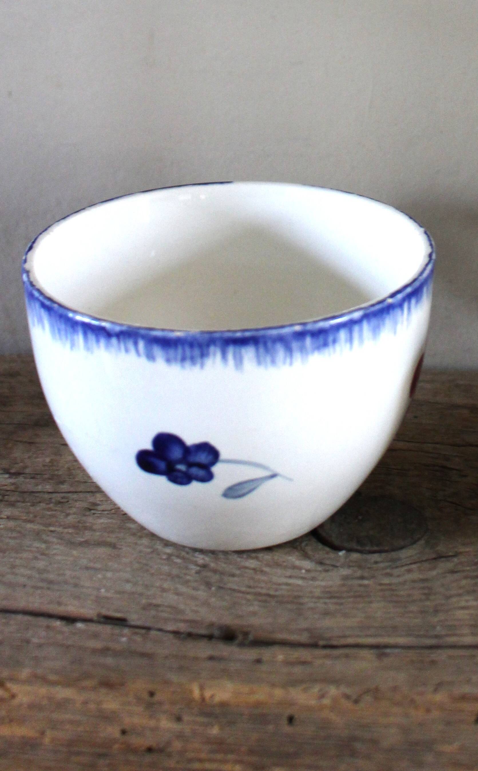 Tasse Mary Lou Fleurs bleu rouge jaune Digoin