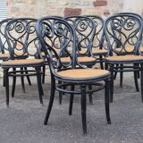 Set of 8 Thonet chairs, model no. 4, known as "Daum café", 1880
