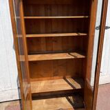 English-style white wooden display case