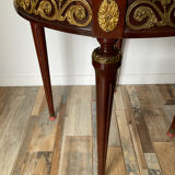Table d’appont style Louis XVI en bois ,marbre et laiton