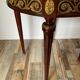 Louis XVI style side table in wood, marble and brass