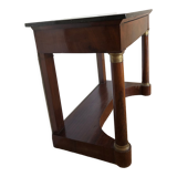 Mahogany and marble Empire console