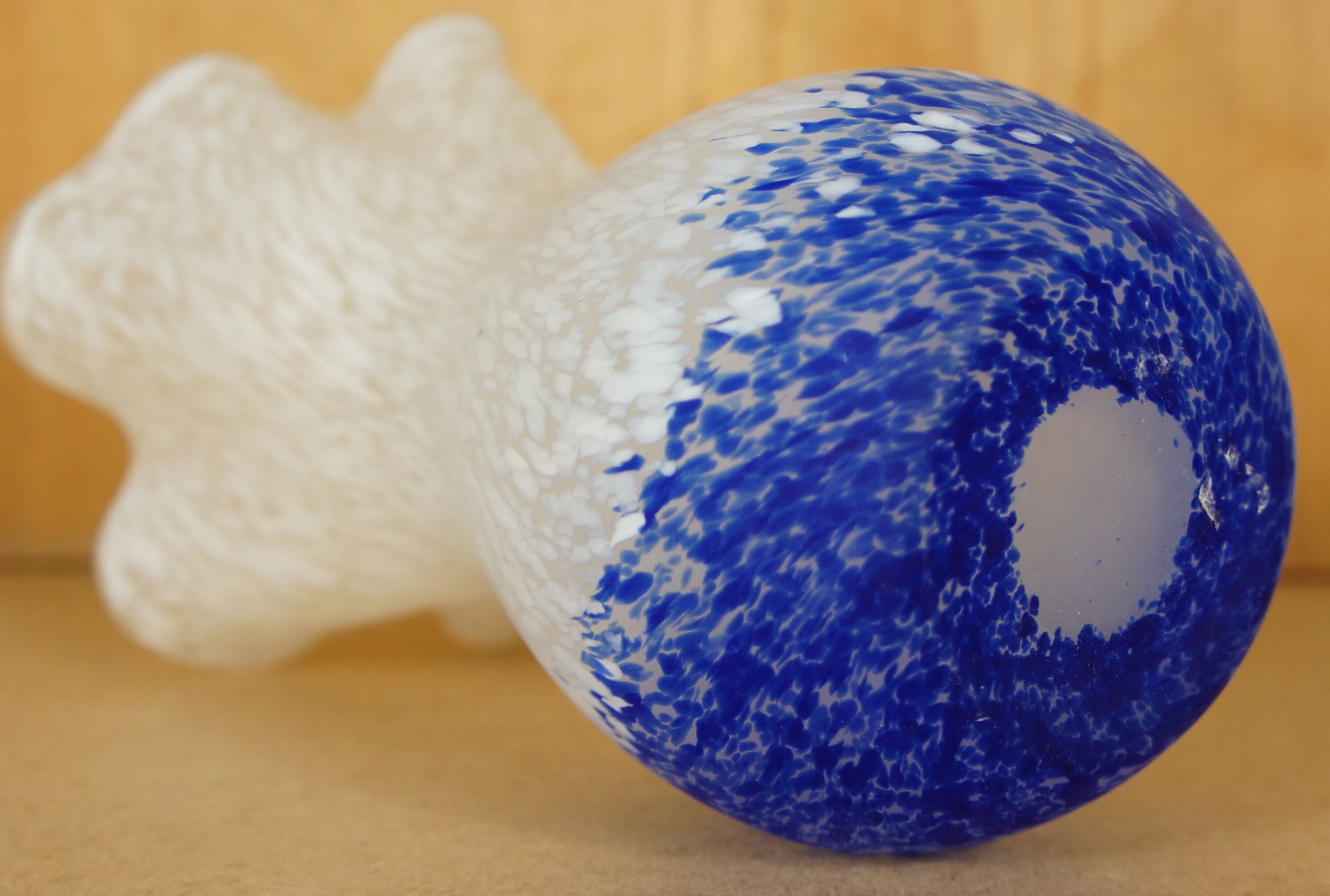 Vase "corolle" en pâte de verre Clichy