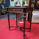 Work table/vanity in blackened wood and marquetry – Napoléon III period