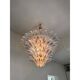 Sputnik Glass Palmetta Chandelier Clear and Green