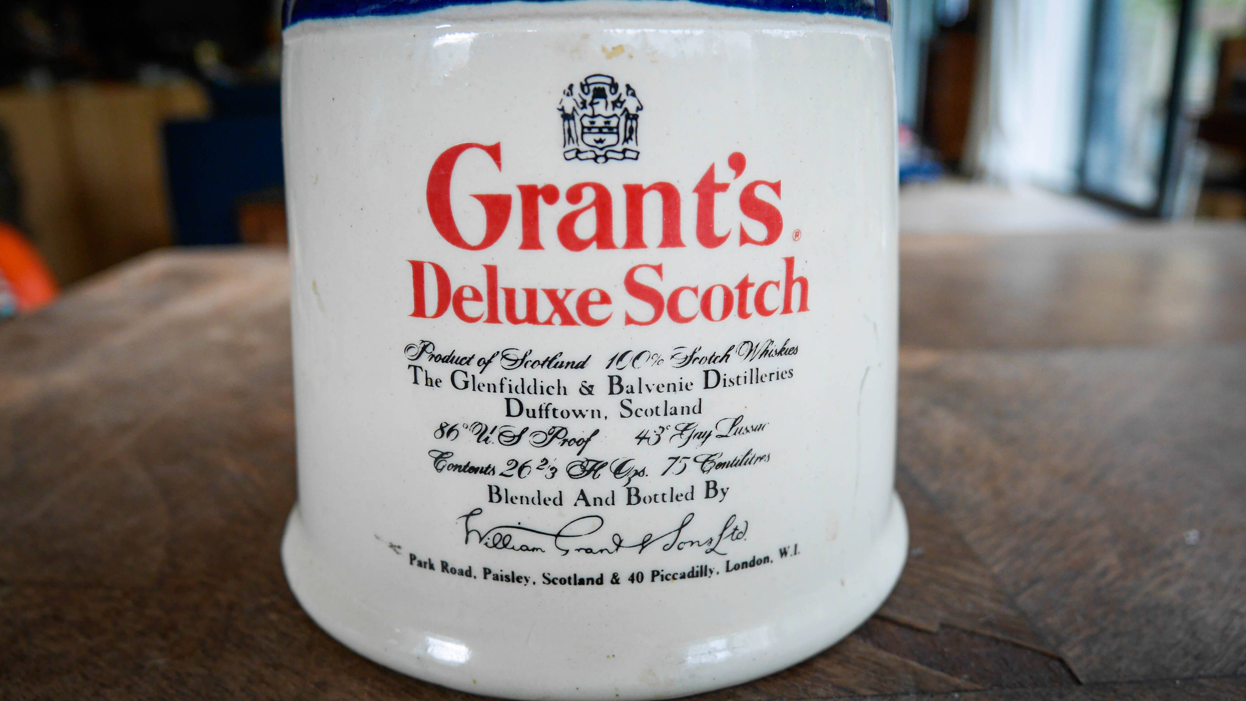 Vintage Brot ceramic Scotch Grant's Deluxe