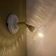 Vintage chiseled glass lampshade wall light - tableware collection -