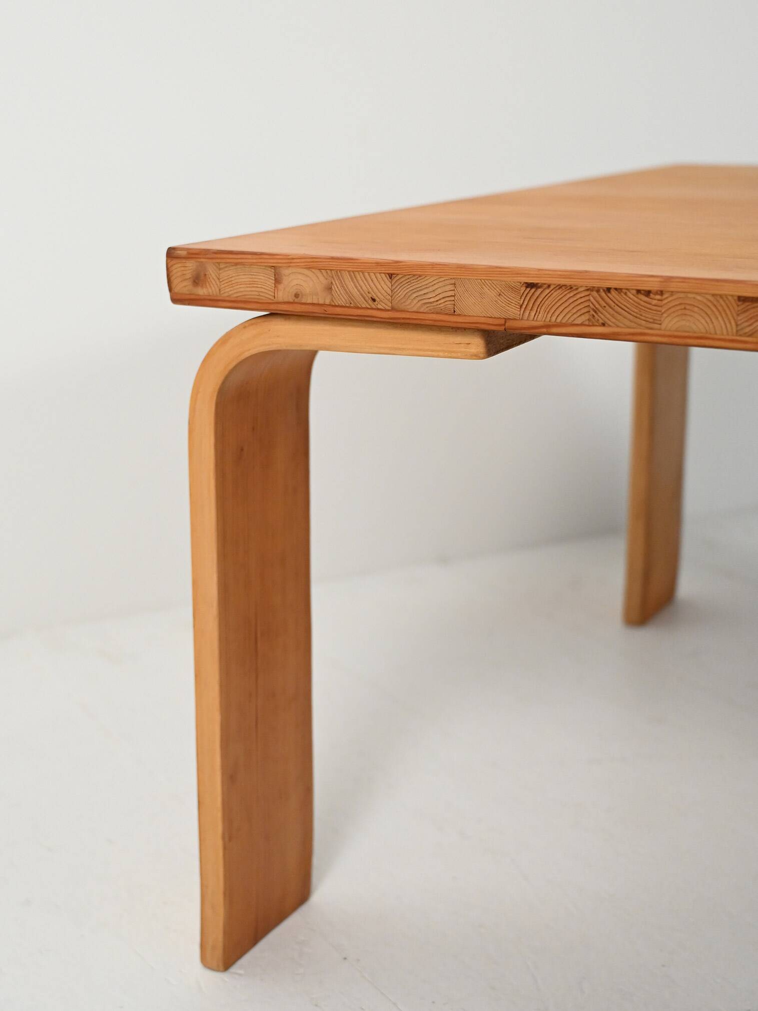 Coffee table in pine and oak, 1960s