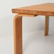 Coffee table in pine and oak, 1960s