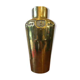 Glasgow school copper vase