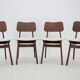 1960s Ib Kofod-Larsen Set Of 4 teak Dining Chairs Model 74 Denmark