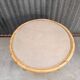 Vintage rattan wicker tripod coffee table
