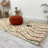 Handmade moroccan berber carpet 254 x 142 cm