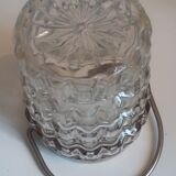 cut glass and metal ice bucket