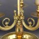 Bronze Gilt Bouillotte Lamp in Louis XVI Style with Three Lights