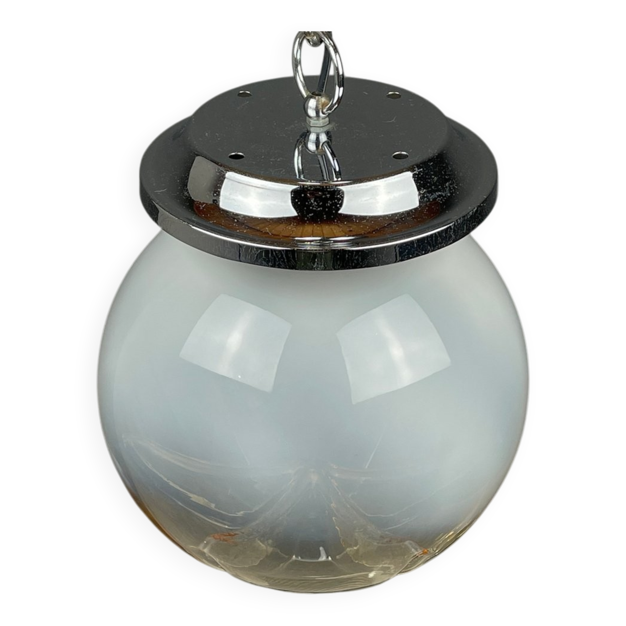 Large Murano glass pendant lamp by Mazzega, Italy, 1960s.