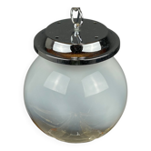 Grande lampe suspension en verre Murano de Mazzega, Italie, années 1960