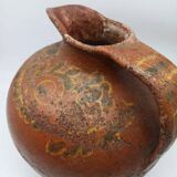 Vase, pichet ancien en terre cuite vernissée, Toscane Italie XVIIème siècle