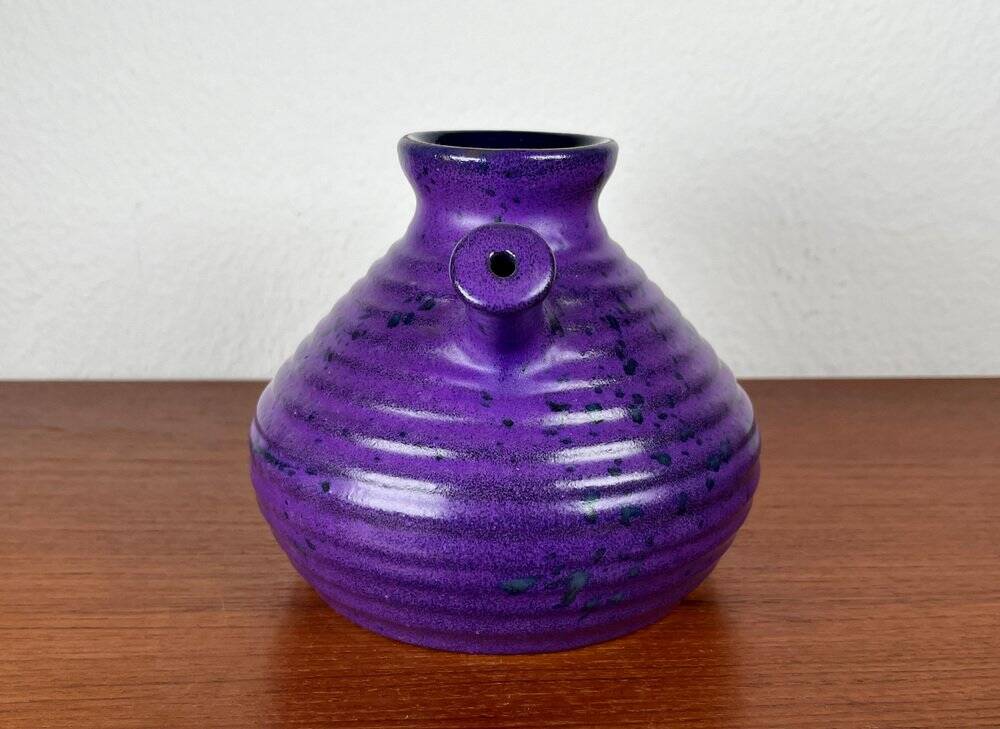 Cruche vintage allemande violette de Marei Majolikafabrik Jean Fuss & Sohn, Rheinbach, années 1970