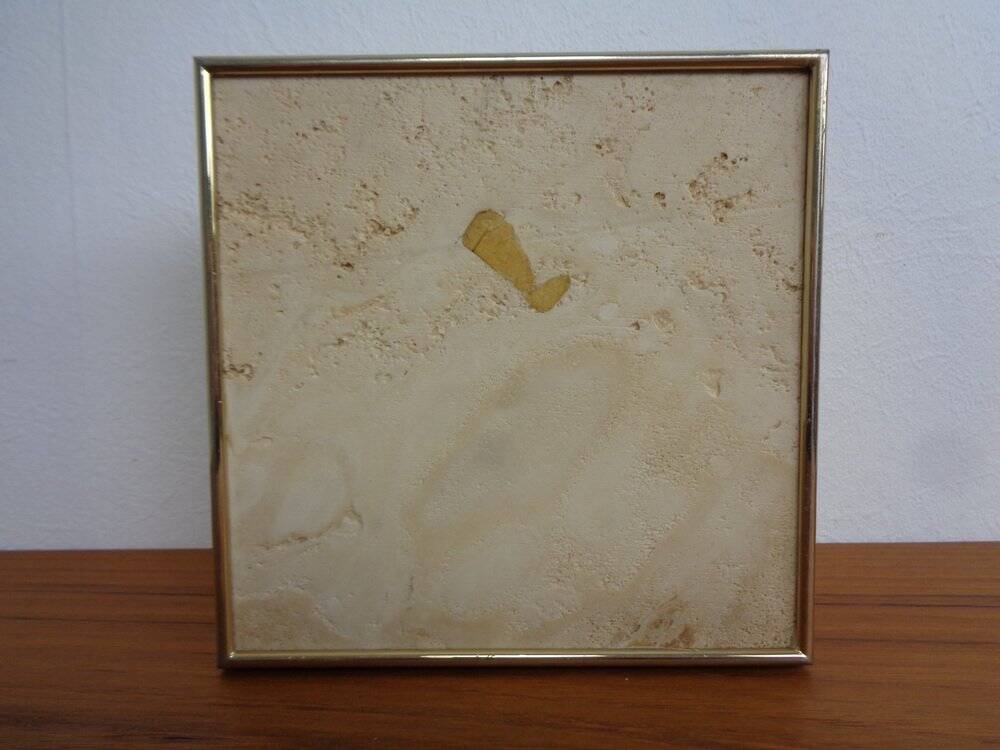 Travertine & Brass Ashtray by Fratelli Mannelli, Italy, 1970s