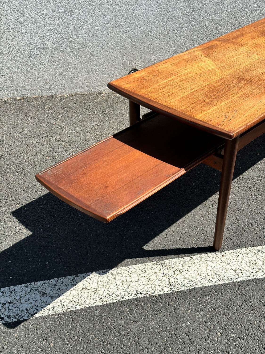 Bramin denmark coffee table, scandinavian teak design from the 60s